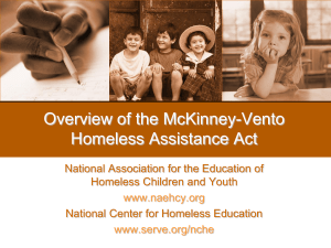 McKinney-Vento Overview PowerPoint