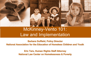 McKinney-Vento 101 - The National Association for the Education of