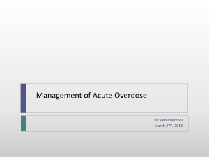 File - Managment of Acute Overdose