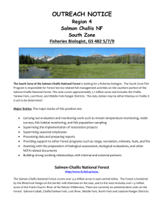 Fisheries biologist 5 7 9 South Zone SCNF OUTREACH NOTICE