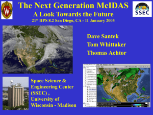 McIDAS-V VisAD IDV (Integrated Data Viewer)