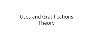 Uses and Gratifications Theory