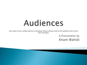 Audiences Presentation