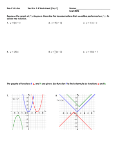 Pre-Calculus Section 2.4 Worksheet [Day 2] Name: Sept 2013