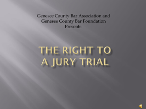 the sixth amendment: the right to a jury trial