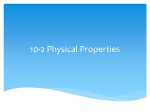10-2 Physical Properties