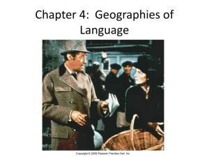 Chapter 4: Geographies of Language