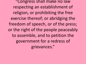 Freedom of the Press and Prior Restraint