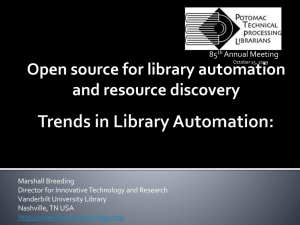 Latest Trends in Library Automation