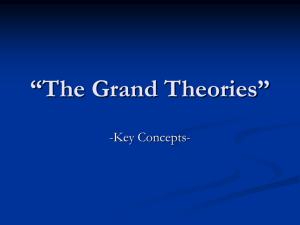 “The Grand Theories”