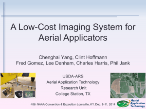 A Low-Cost Imaging System for Aerial Applicators (PowerPoint)