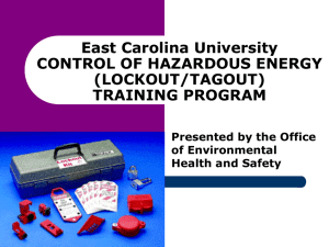 LOCKOUT/TAGOUT Definitions
