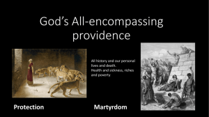 God's All-encompassing providence