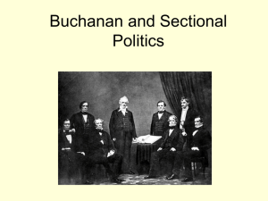 Buchanan and Sectional Politics
