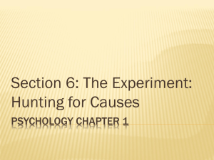 Psychology Chapter 1