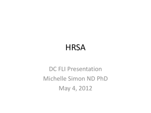 HRSA - American Association of Naturopathic Physicians