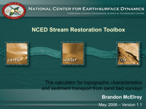 The Sand Bed Flux Calculator - National Center for Earth