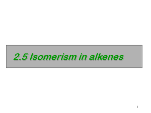 2.5cis trans alkenes