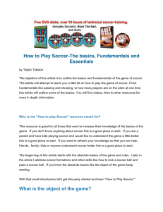 How to Play Soccer