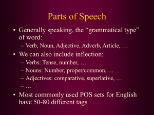 Part of Speech tagging (Ido, )