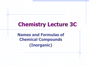 how to name compounds