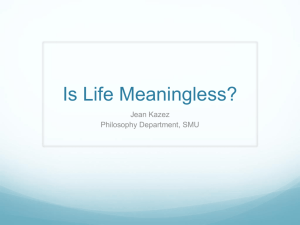 Is Life Meaningless?