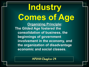 APUSH Chp. 24 Industry Comes of Age