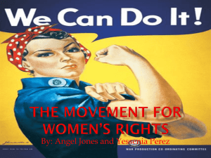 The Movement for Women*s Rights