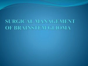 surgical management of brainstem glioma