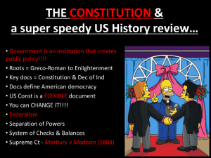 THE CONSTITUTION & super speedy US History