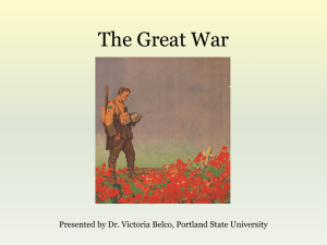 The Great War - Middle East Studies Center at Portland State