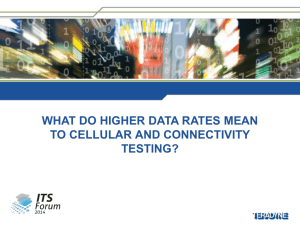 Wider Bandwidth & Aggregation – Higher Data Rates