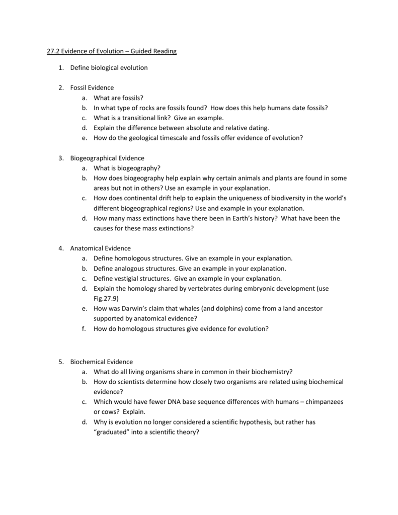 Worksheet Evidence Of Evolution Worksheet Worksheet Fun Worksheet