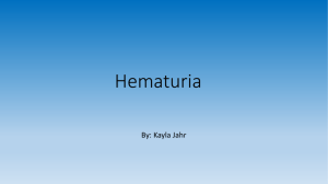 Hematuria - Kayla's E