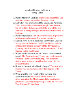 a discussion on manifest destiny and american borders expansion a discussion on manifest destiny and american borders expansion