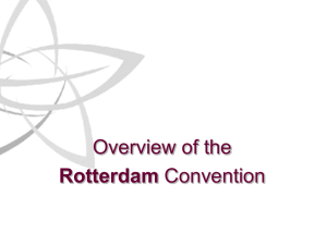 Part 1 Introduction to the Rotterdam Convention