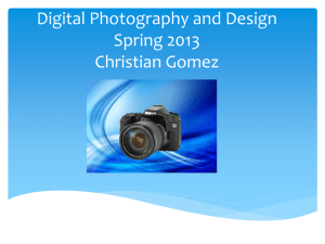Digital Photography and Design gomez8