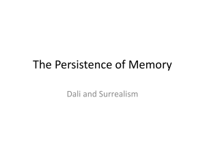 The Persistence of Memory - SMS-JMA-Visual-Arts
