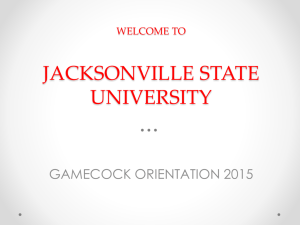 GO! Advisement Presentation - Jacksonville State University