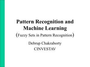 Introduction to Fuzzy Pattern Recognition