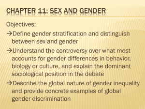 Chapter 11: sex and Gender - Mrs. Lewis's Sociology Wiki