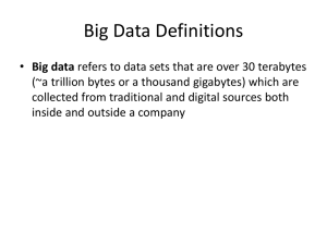 Big Data - Notes for 4 Life 2.0