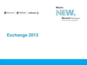 Exchange 2013 - Thank you from NetCom!
