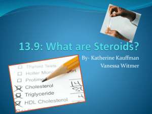 Ch. 13 Cholesterol- Katherine and Vanessa