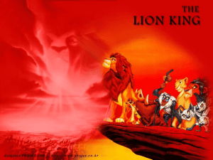 The Lion King - Mr. Davis' English