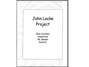 Finally, John Locke