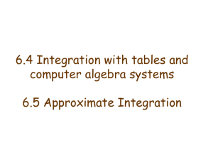 6.4 Integration with tables and computer algebra systems