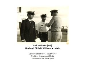 Rick Williams (left) Having Just Received The Navy Achievement