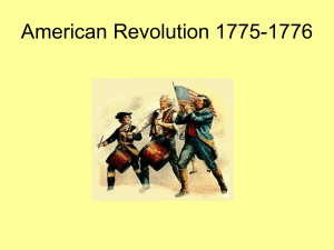 American Revolution 1775