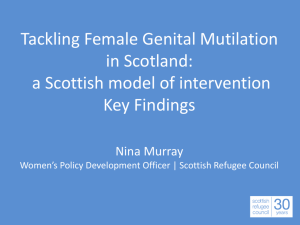 The Scottish Refugee Council's Women's Policy Development